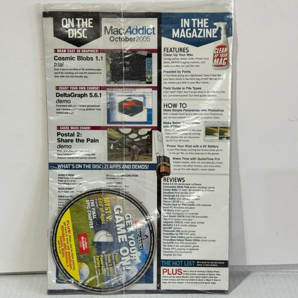 MacAddict Magazine October 2005 Make Your Mac Run Like New w/ CD - Picture 4 of 6